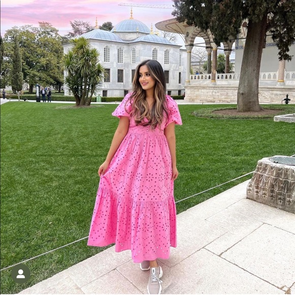 ZARA OPENWORK EMBROIDERED DRESS - Picture 10 of 16